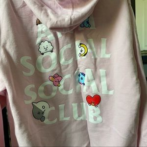 Anti social social club x BT21 BTS sweater